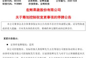 馆陶明日停牌！又一A股，筹划控制权变更