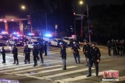 馆陶约200名海军陆战队士兵进驻洛杉矶 开始执行警戒守卫任务