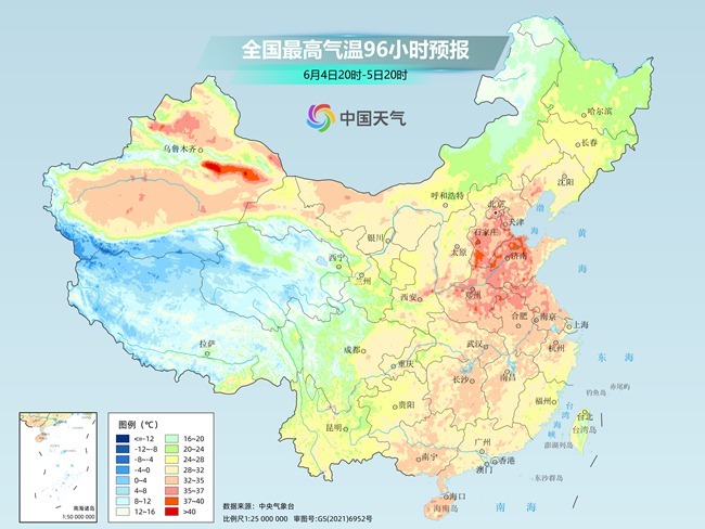 气温弹射起飞！河北(🛋)、河南、山东部分地区最高气温将超过38℃